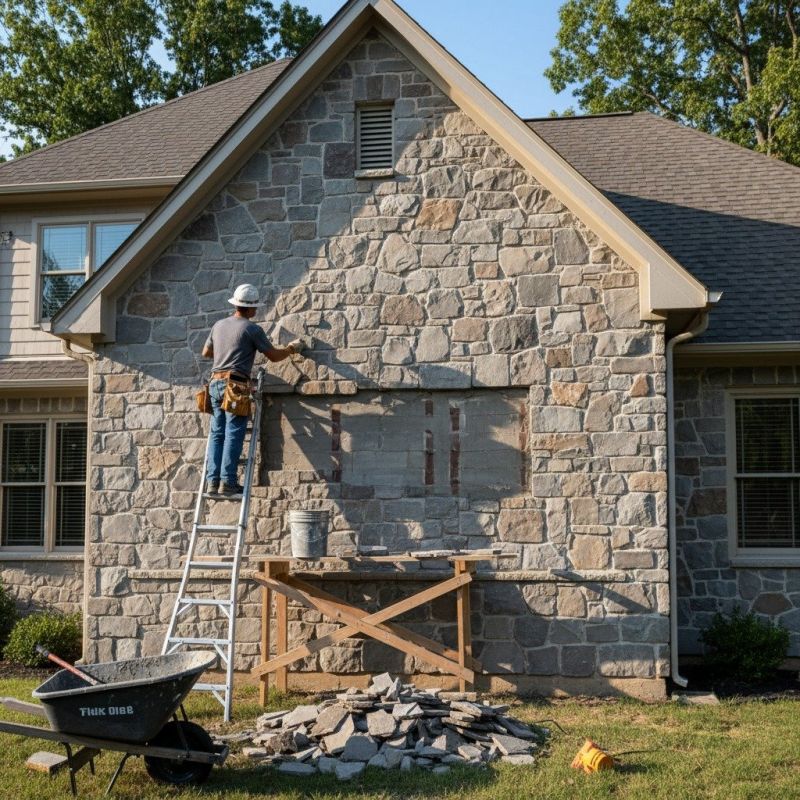Our team working on Siding Service projects in Athens, TN