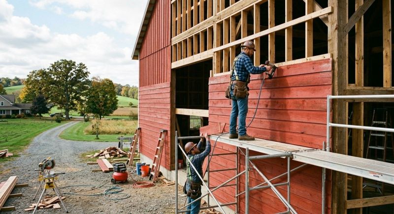 Barn Wood Siding Installation in Athens, TN