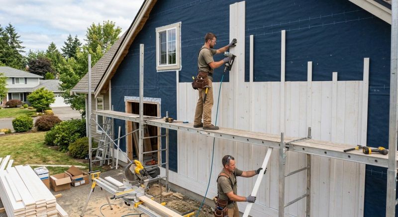 Batten Siding Installation in Ten Mile, TN