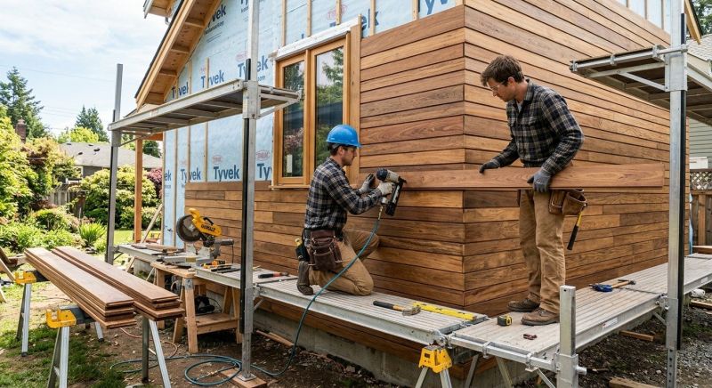 Hardwood Cladding Installation in Athens, TN