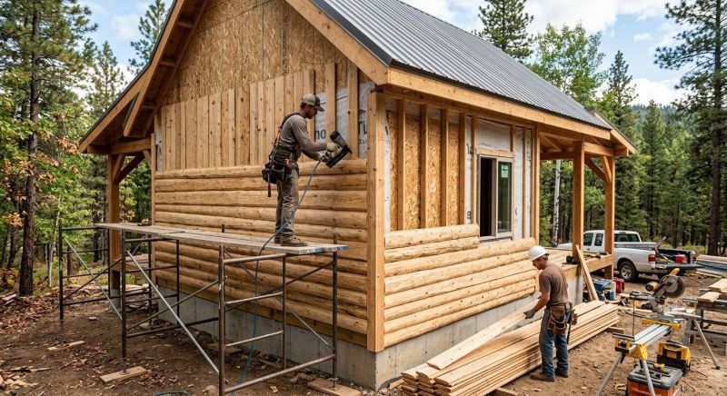 Log Home Siding Installation in Athens, TN