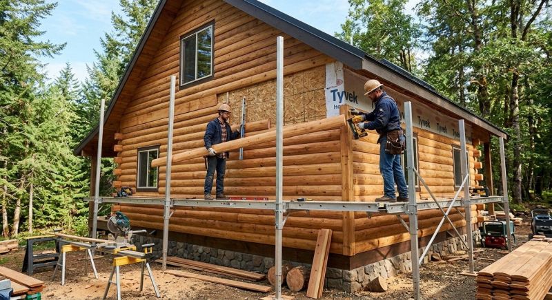 Log Siding Installation in Etowah, TN