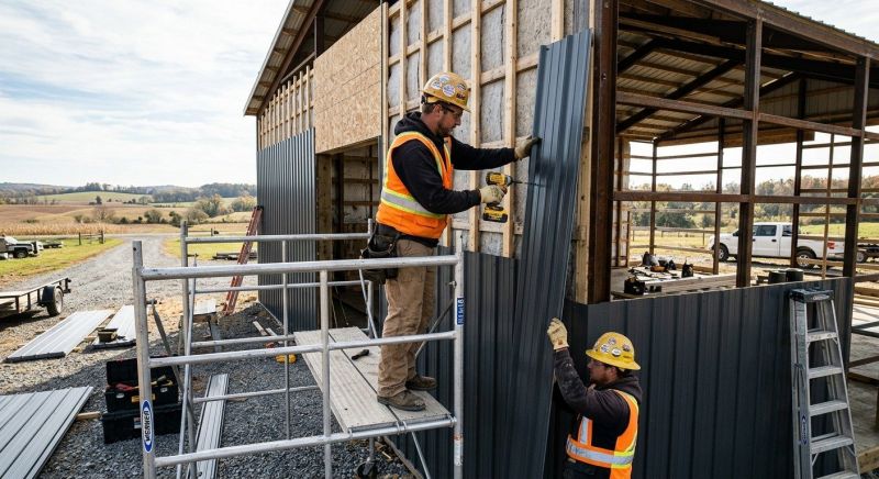 Metal Barn Siding Installation in Athens, TN