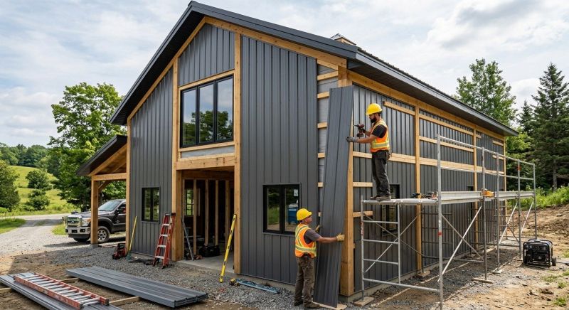 Metal Barn Siding Installation in Athens, TN