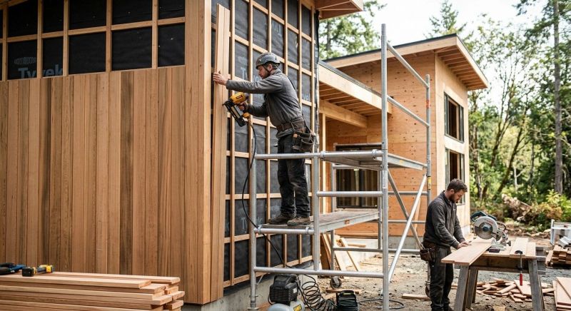 Wood Cladding Installation in Meigs County, TN